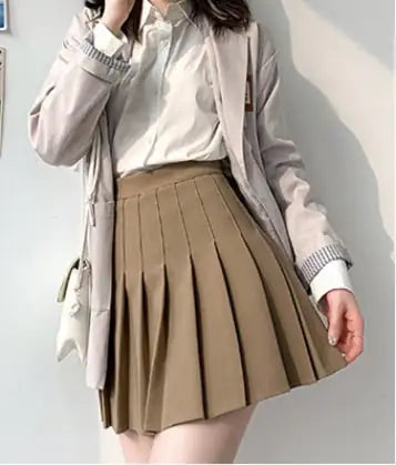 Trendy Geometric Pleated Skirt for Women