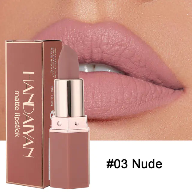 Six-Shade Velvet Matte Lipstick