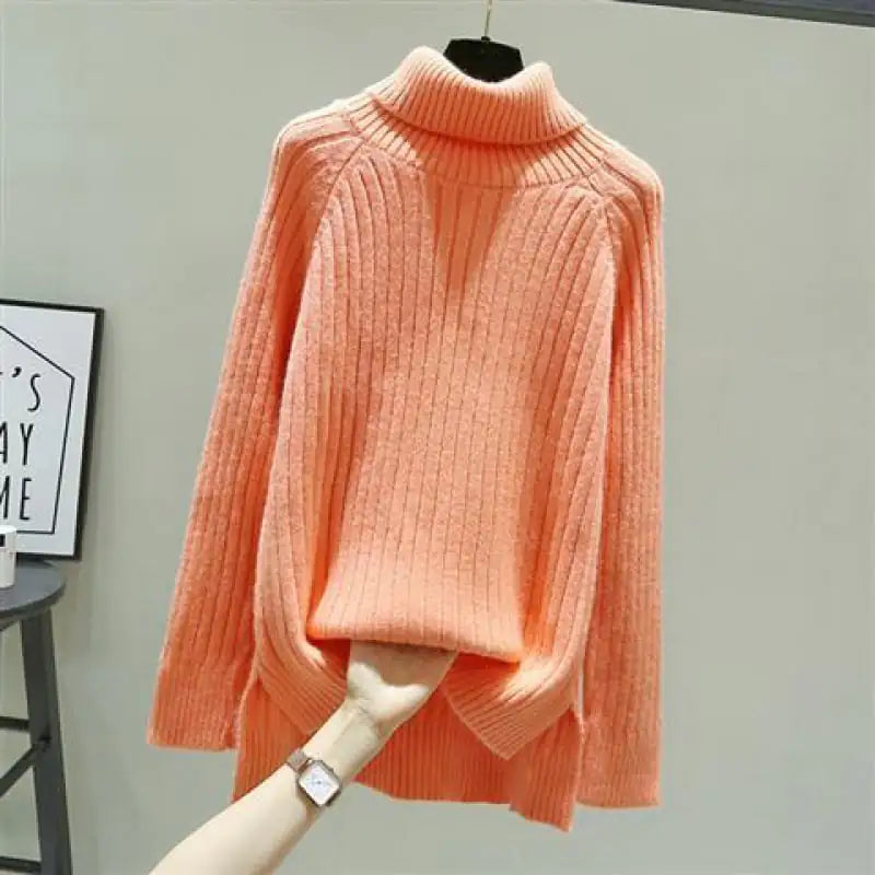 Chic Thick Knit High-Collar Top
