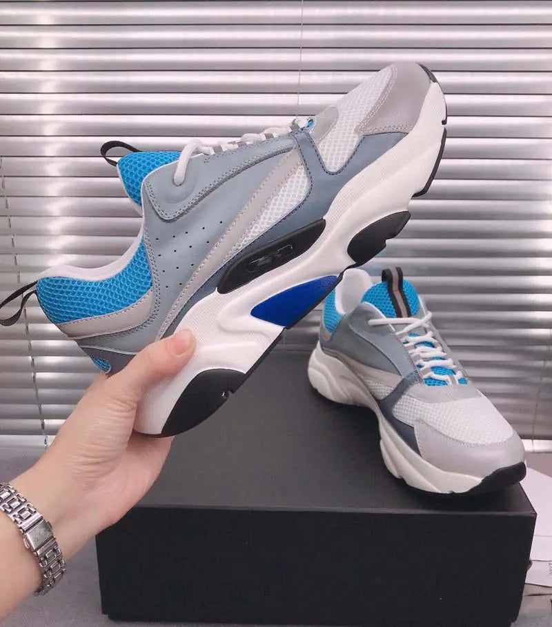 Trendy Color-Block Couple Sneakers