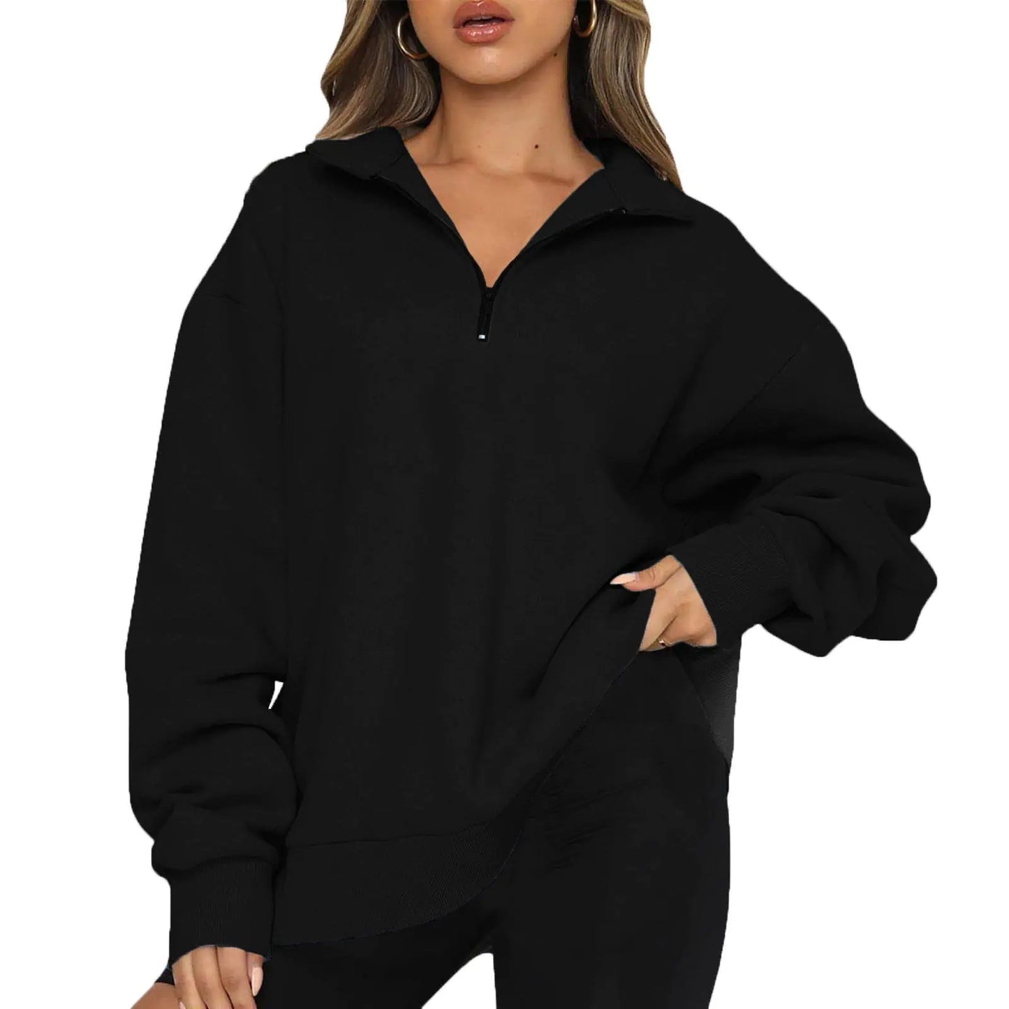 Chic Half-Zip Cosy Pullover