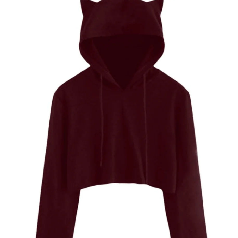 Chic Ultra-Short Hoodie