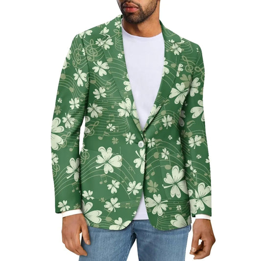Psytrend Men's Casual St. Patrick's Day Music Blazer