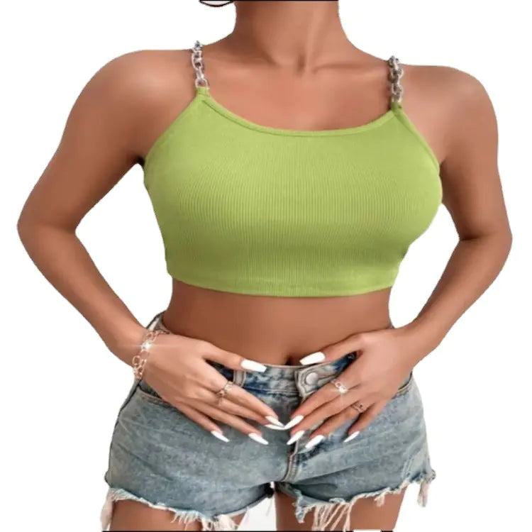 Chic Chain Link Crop Tank