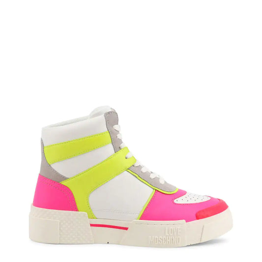 Vivid Pink High-Top Sneakers