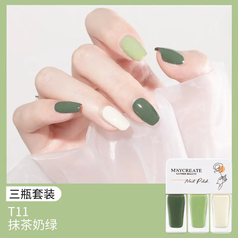 Quick-Dry 3-Piece Peel-Off Nail Polish Set