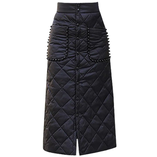 Chic Down Cotton Skirt for Women