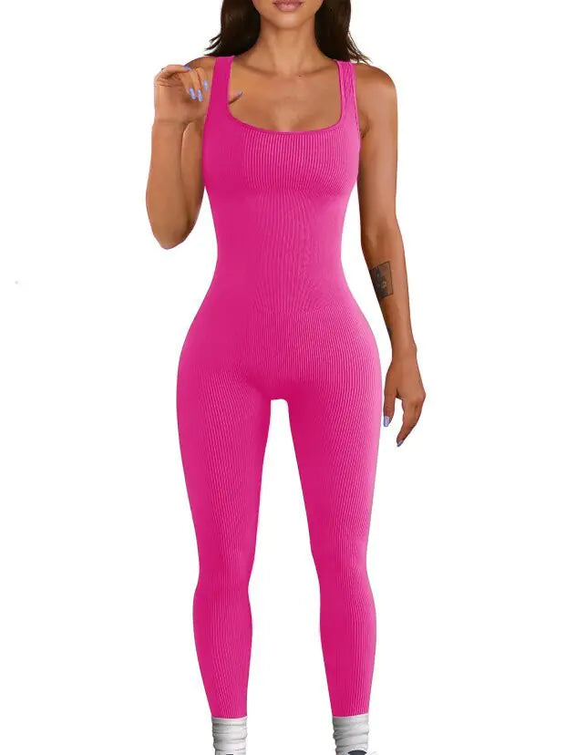 Ladies' Buttoned Suspender Tank Bodysuit
