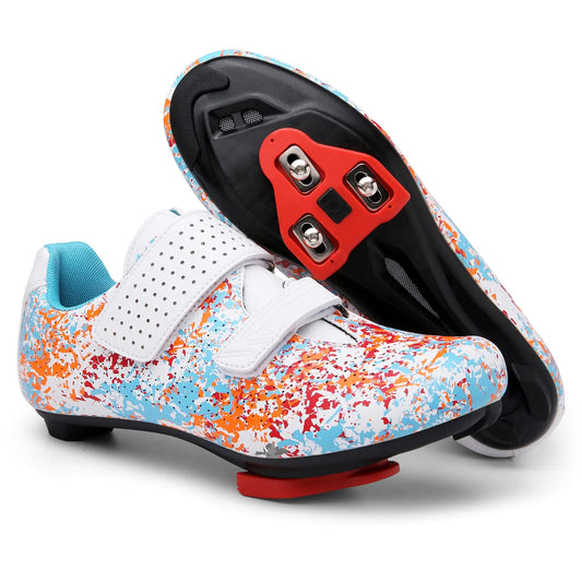 Women's Spin-ready Cycling Shoes with Delta Cleats, Size 6.5