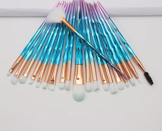 20-Piece Diamond Grip Eye Brush Set