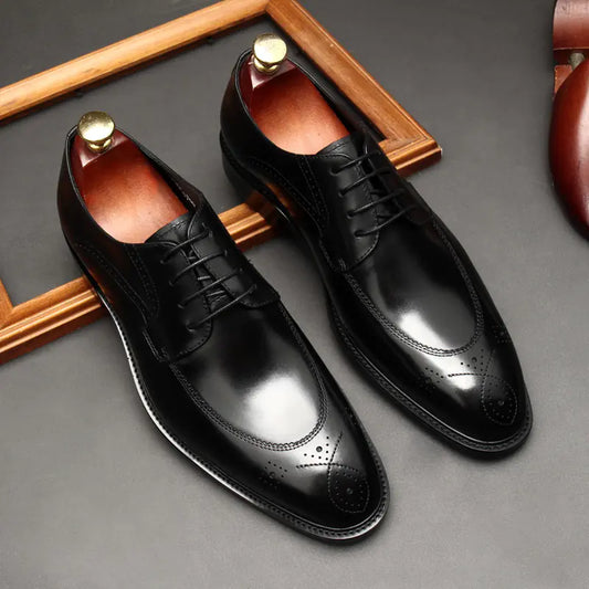 Cowhide Canvas Board Shoes