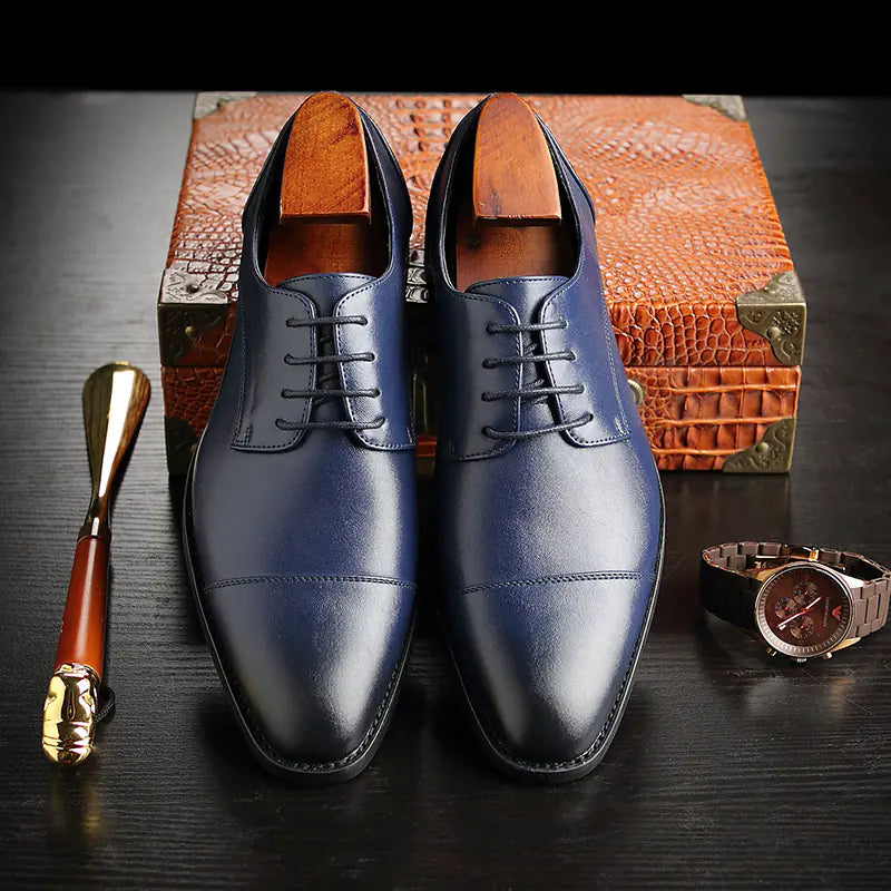 Gentleman's Essential Oxford Leather Shoes