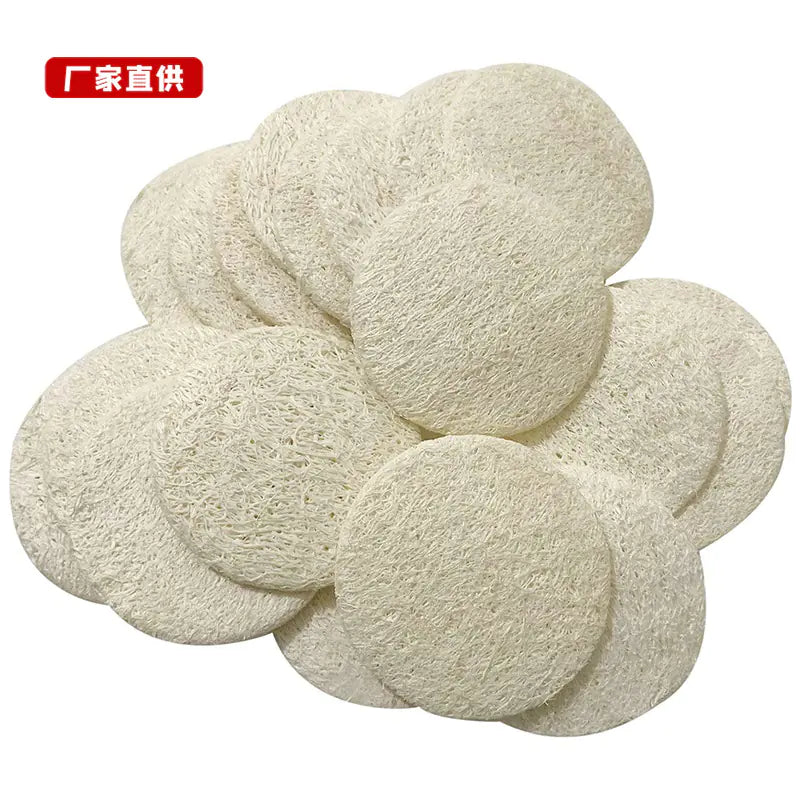 Eco-Friendly Loofah Face Pads 6x6cm