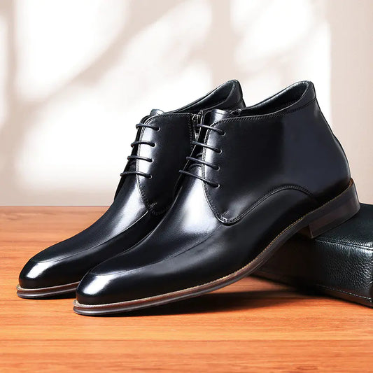 Elite Cowhide High Top Dress Shoes