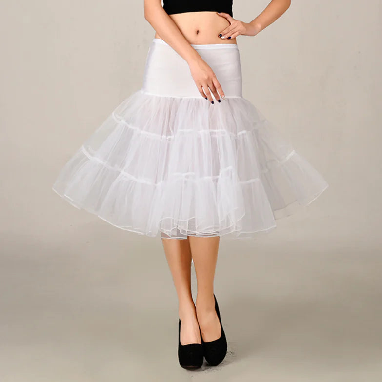 Chic Tulle Midi Skirt for Women