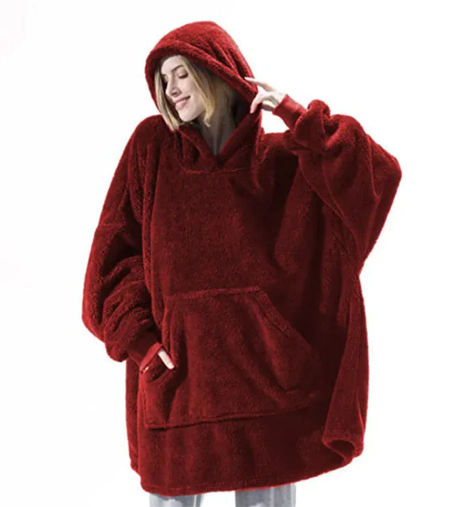 Cozy Fleece Hoodie Blanket