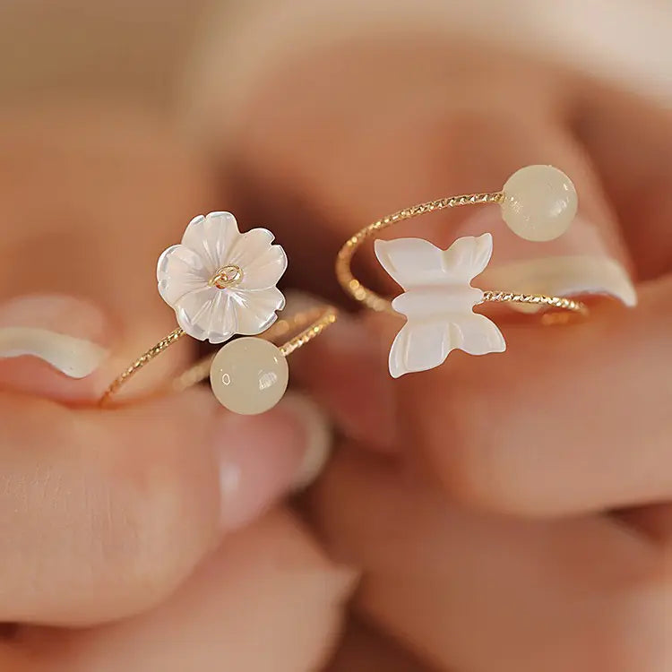 Elegant Hetian Jade Women's Ring
