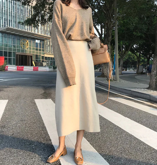 Mid-Calf Curve Enhancer Skirt Series