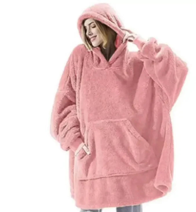 Cozy Fleece Hoodie Blanket