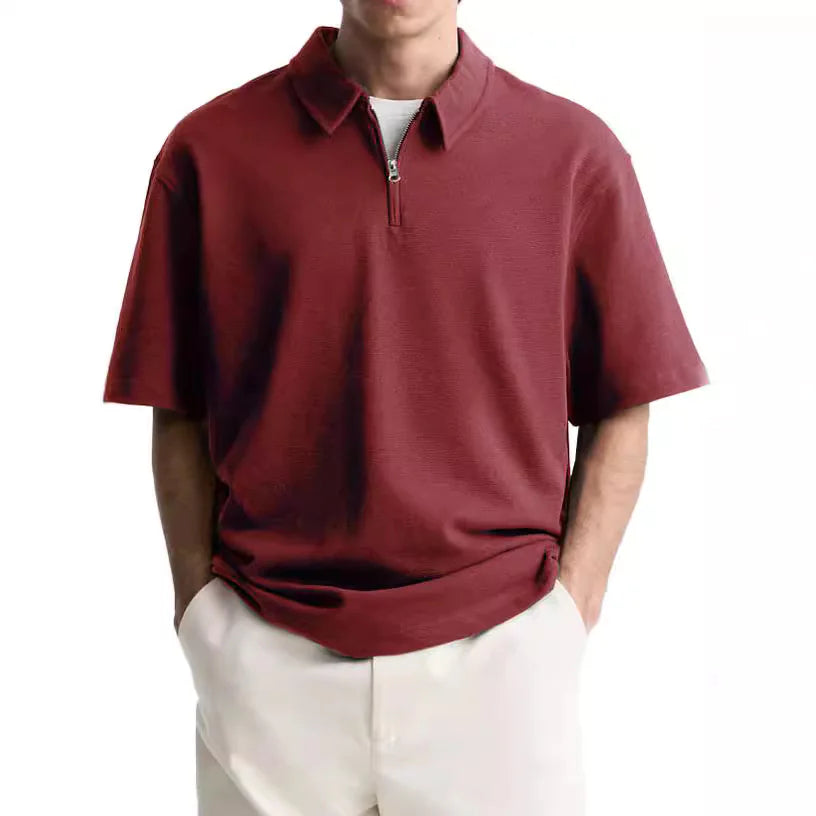 Men's Breezy Zip Polo