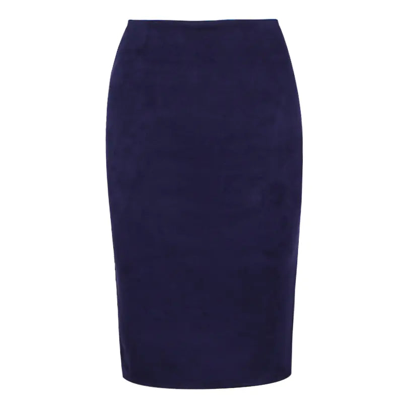 Chic Suede Midi Skirt