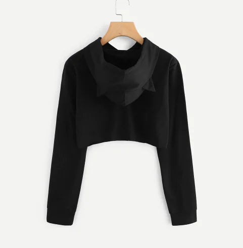 Chic Ultra-Short Hoodie