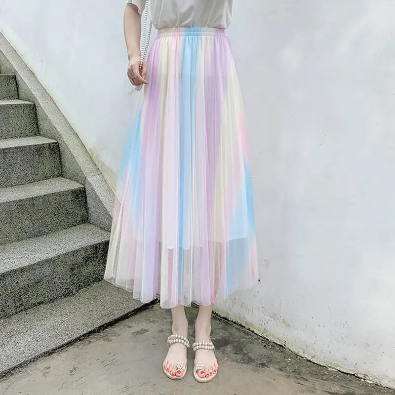 Spectrum Flow Gauze Skirt