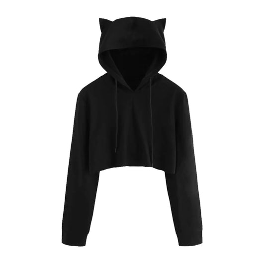 Chic Ultra-Short Hoodie