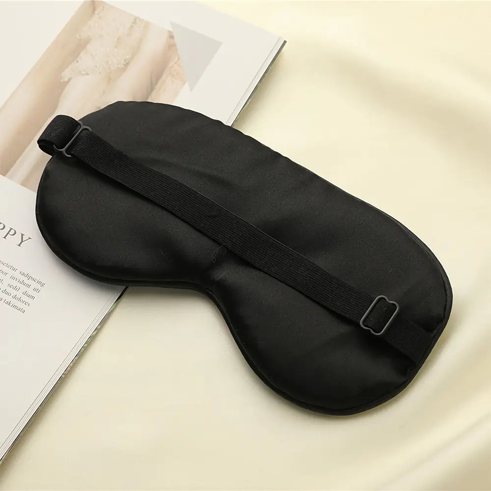 Luxury Silk Eye Mask - Crane Design