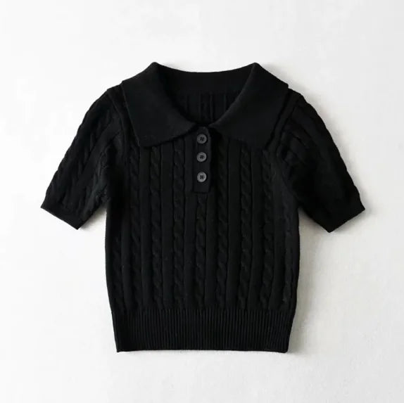 Vintage Button-Up Casual Top