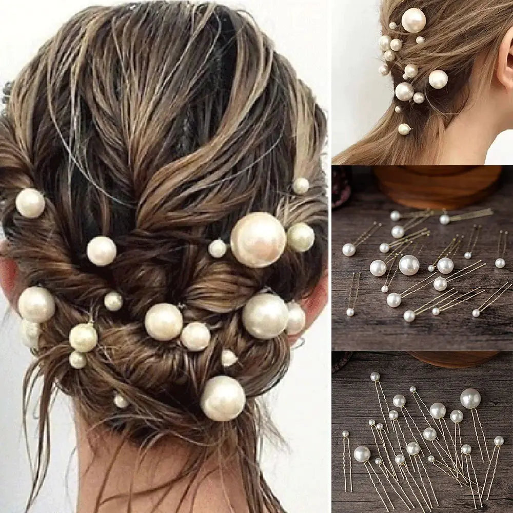 Pearl Blossom Bridal Hairpins