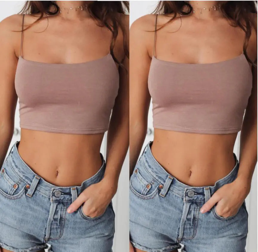 Chic Summer Backless Crop Top