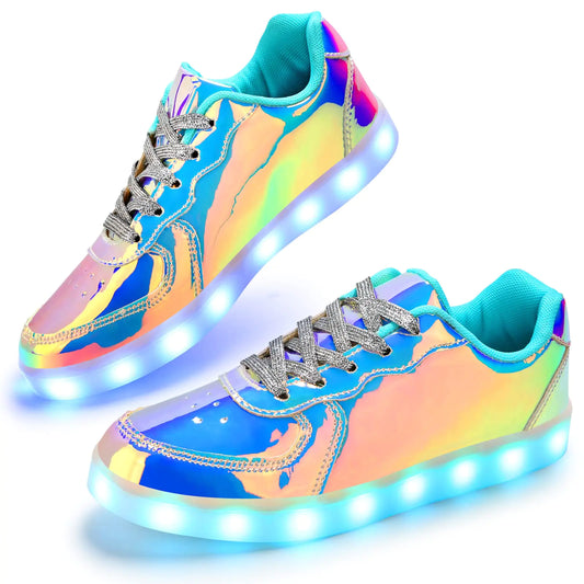 GlowCharge High-Top LED Sneakers