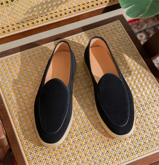 Stylish Suede Thick-soled Leather Shoes