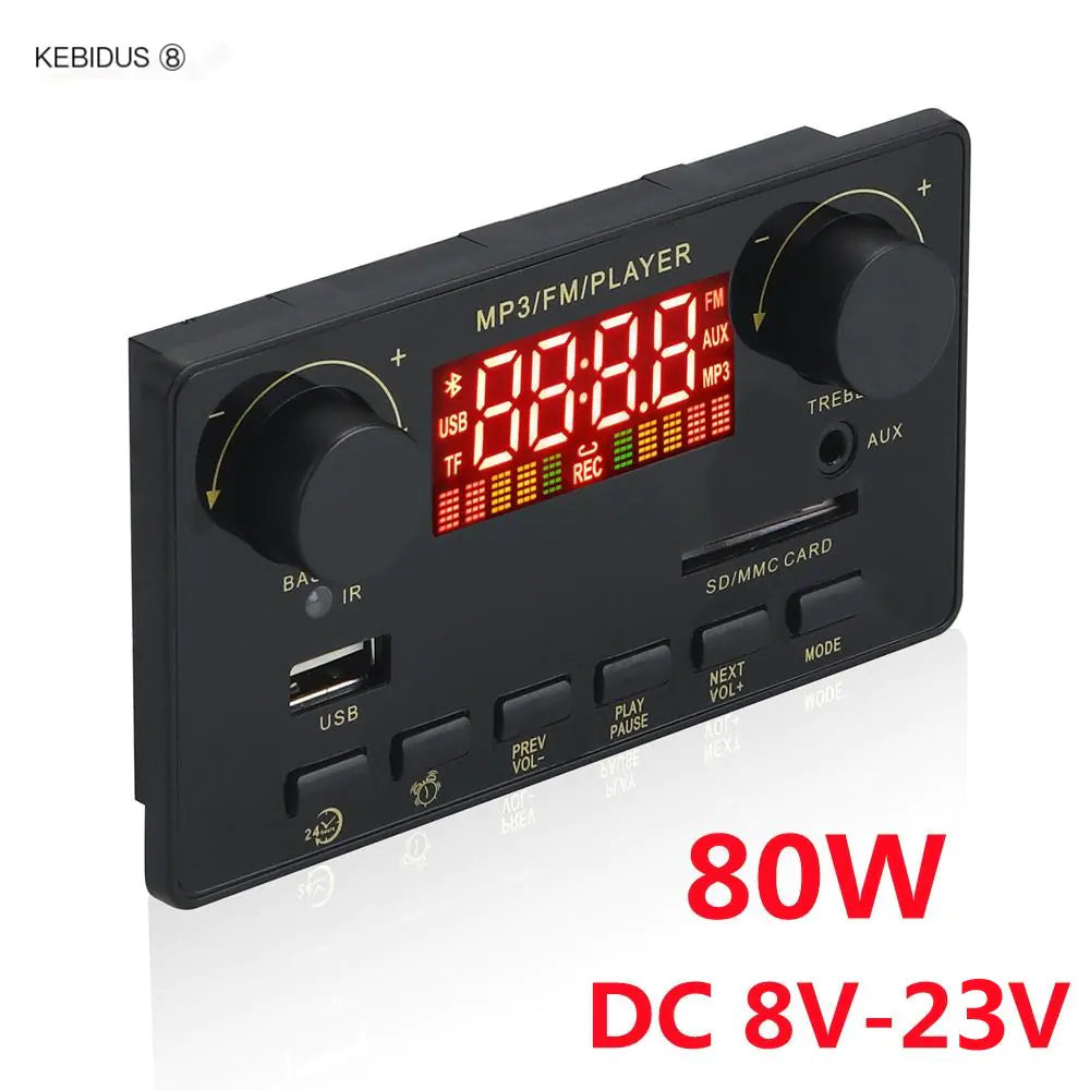 12V Vehicle FM Sound System with MP3 and Decoder