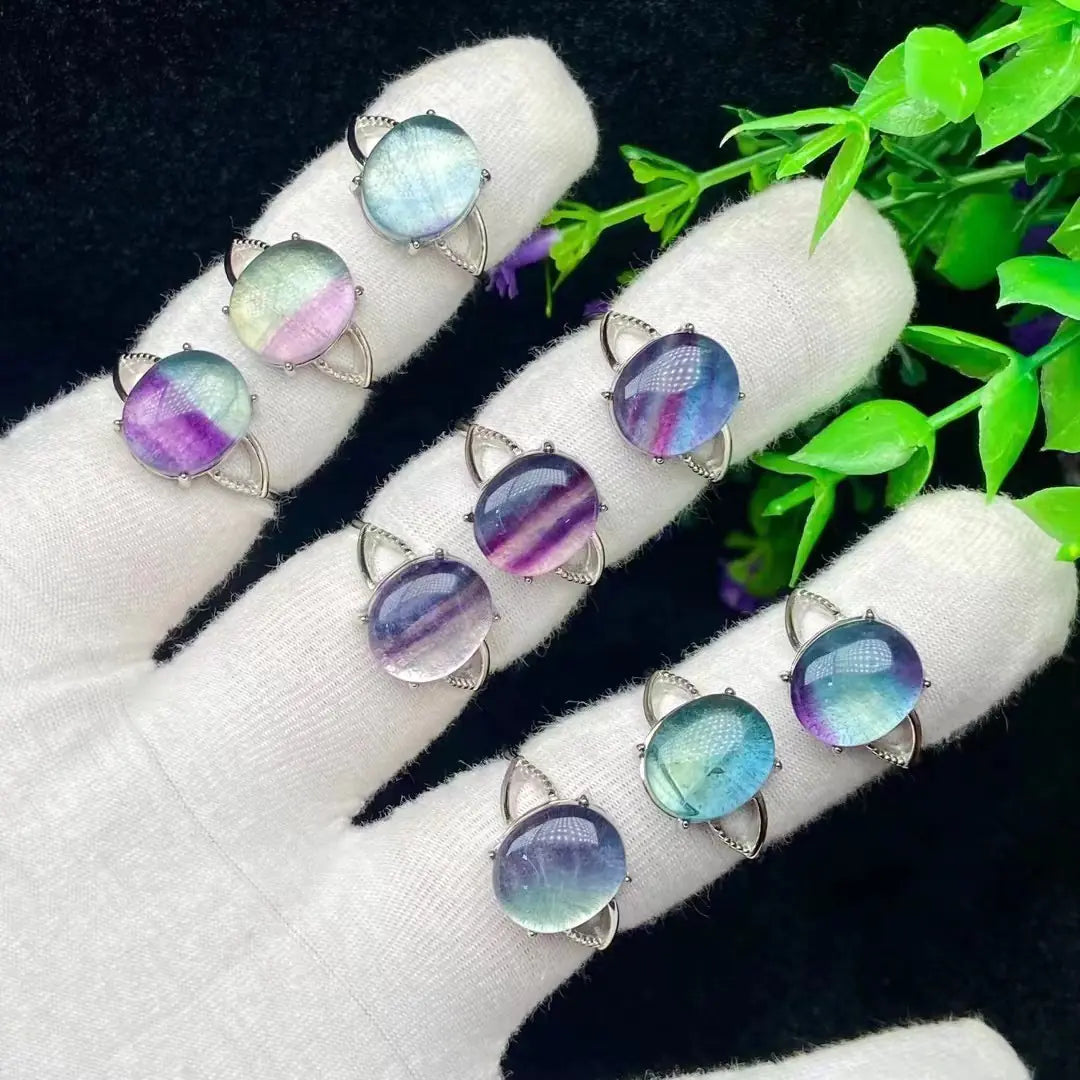 Lavender Fluorite Elegance Ring