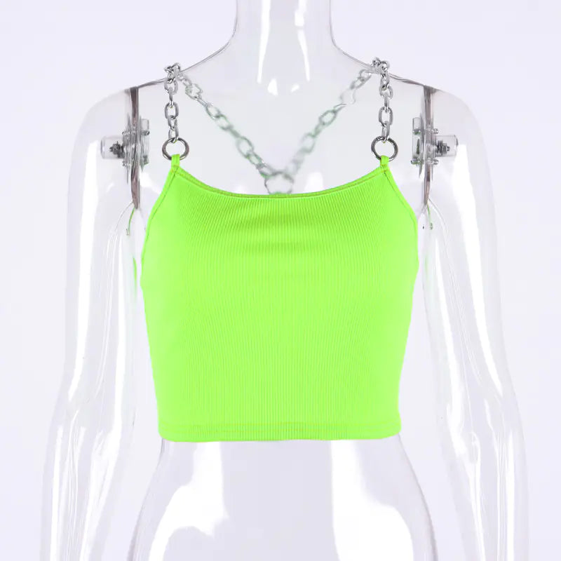Chic Chain Link Crop Tank