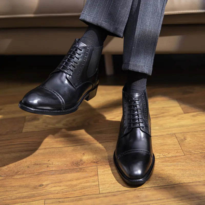 Men's Elegant Cowhide Martin Boots
