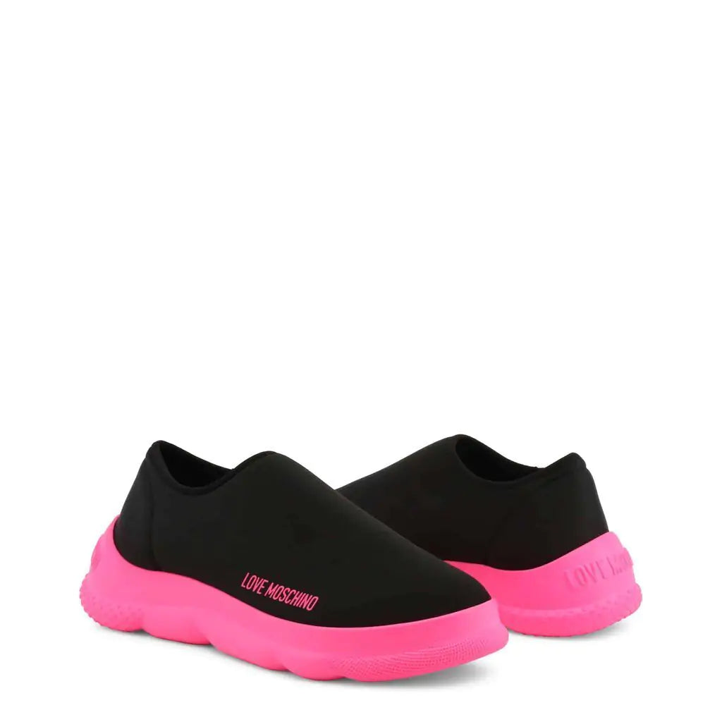 Neon Pink Platform Sneakers