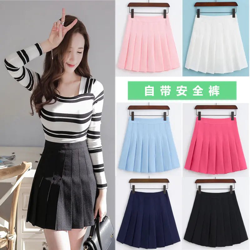 Chic Pleated Midi Skirt