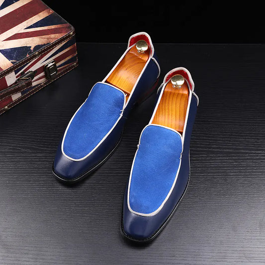 Men's Dual-Tone Professional Leather Shoes