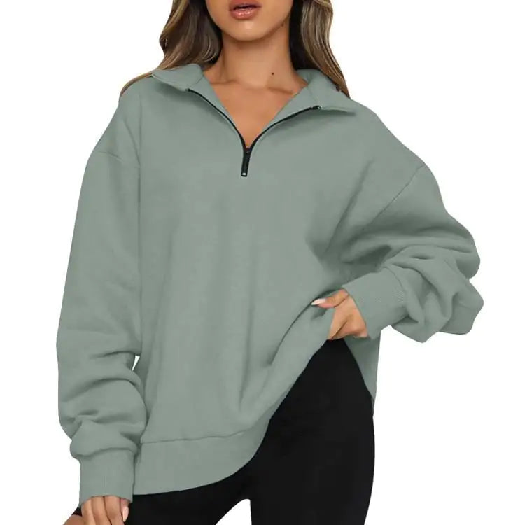 Chic Half-Zip Cosy Pullover