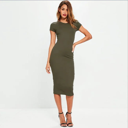 Elegant Milk Silk Dress