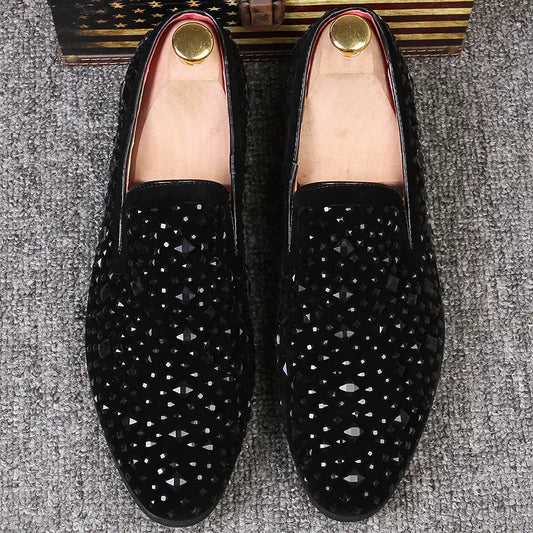 Suede Studded Derbies