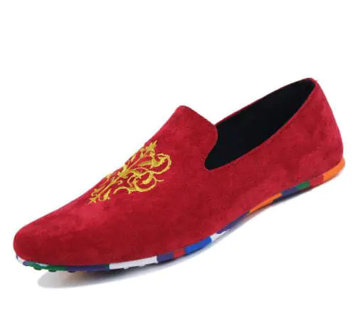 Stylish Velvet Men's Flats