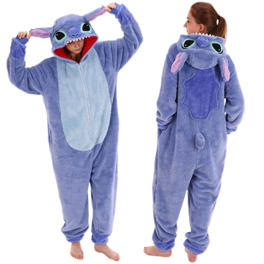 Blue Sherpa Adult Onesie - Cozy Zip-Up Costume Pajamas