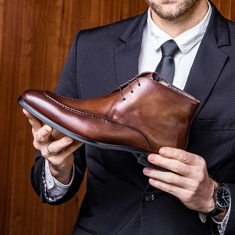 Classic British Men's Short Boots