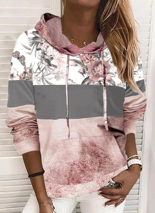 Stylish Printed Fleece Hoodie