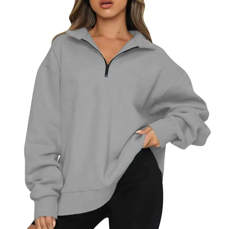 Chic Half-Zip Cosy Pullover