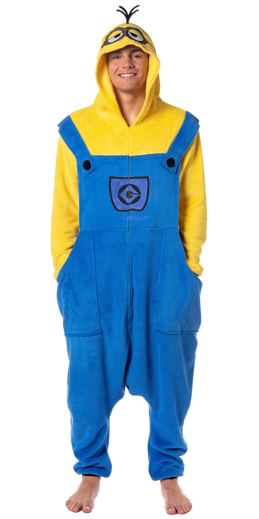 Despicable Me Minions Kigurumi Adult Onesie Pajamas - Yellow